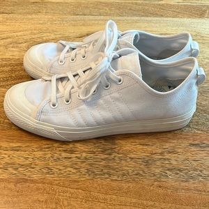 Adidas Nizza low canvas, white color